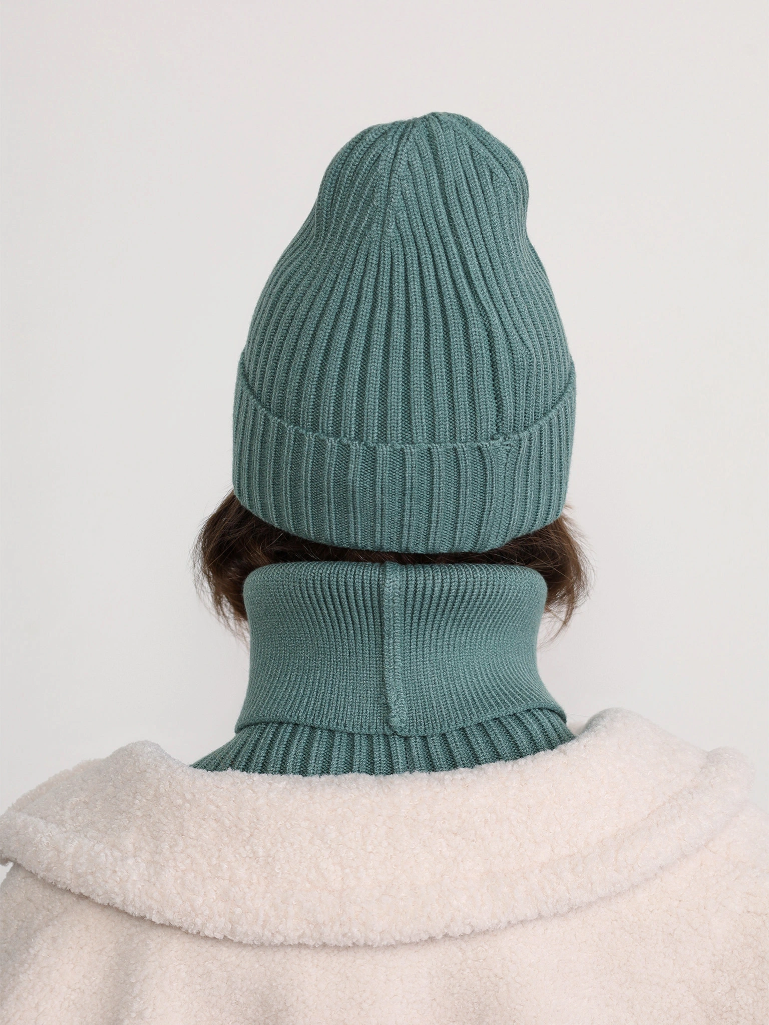 Шарф-снуд голубого цвета